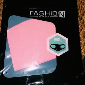 Pink fashion face mask free with a bundle purchase